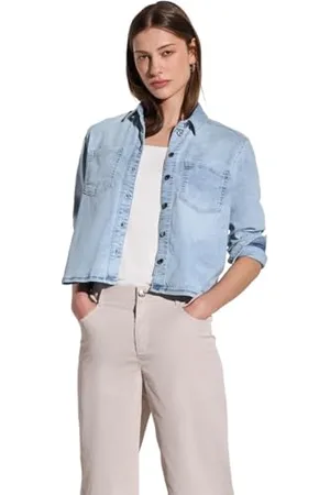 Street one Damska bluzka koszulowa z denimu, , 44