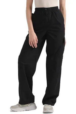 Calvin Klein Jeans Damskie spodnie cargo tkane, , L