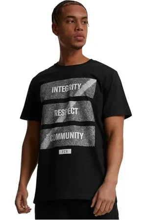 Merchcode Męski T-shirt Footballs Coming Home Integrity, Respect, Community Tee, Regular Fit, bawełna 100%, M, , M