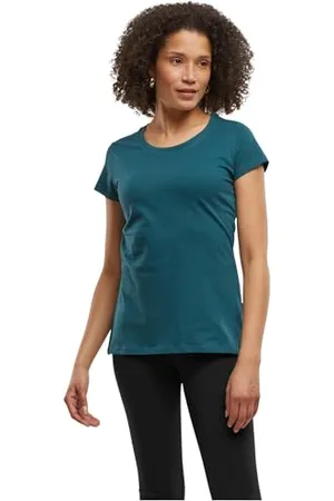 Build Your Brand Damski T-shirt Basic Tee, krótki rękaw, damski T-shirt z okrągłym dekoltem z bawełny, dostępny w wielu kolorach, rozmiary XS-5XL, , XS