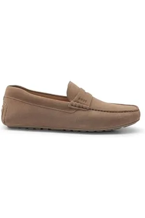 HUGO BOSS Męskie Noel_Mocc_sdpeb Mokasyny, Średni Beżowy, 40 EU, , 40 EU