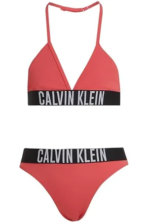 Calvin Klein CK JEANS Dziewczęcy trójkąt bikini zestaw trójkątny, , 12-14, , 12-14 lat