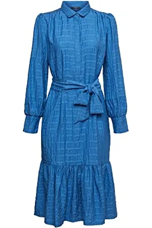 ESPRIT Collection Sukienka damska 082EO1E308, 430/BLUE, XXL