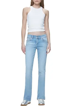 LTB Jeans Damskie buty Fallon 400 - Bootcut Mid Rise Basic-5-Pocket Light Wash niebieskie z mieszanki bawełny - rozmiar W31L34, , 31W / 34L