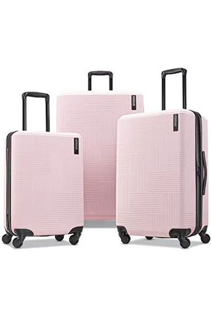 American Tourister Stratum XLT Expandable Hardside Luggage with Spinner Wheels, Pink Blush, 3-Piece Set (20/24/28)