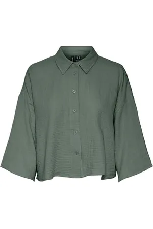 VERO MODA Vmnatali Crop Shirt WVN Noos Top (1 opakowanie), , XS