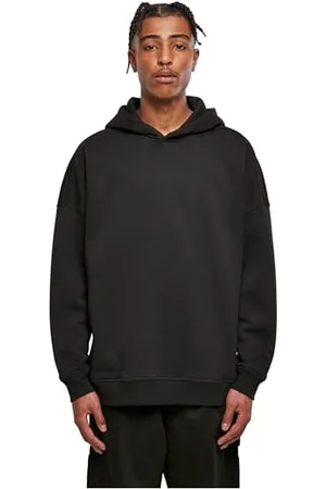 Build Your Brand Męska bluza z kapturem oversized Cut On Sleeve Hoody, czarna, S