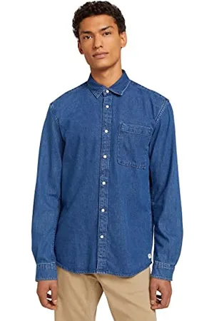 TOM TAILOR Męskie koszula jeansowa 1026884, , L