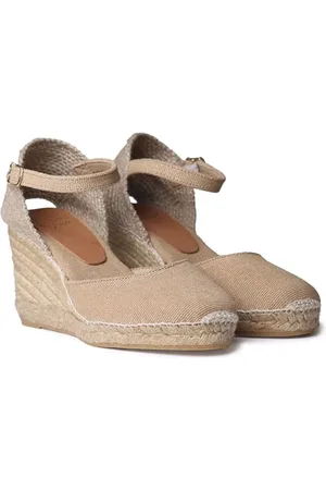 Toni Pons Piper-GY Damskie espadryle na koturnie z bawełny i lnu, , 37 EU