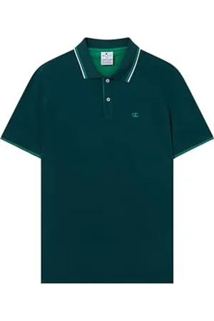 Champion Męskie Legacy - Polo z logo na klatce piersiowej, zielone (GS579), XL, , XL