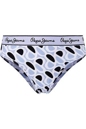 Pepe Jeans Damska bielizna w stylu brazylijskim z nadrukiem P, granatowy, XL