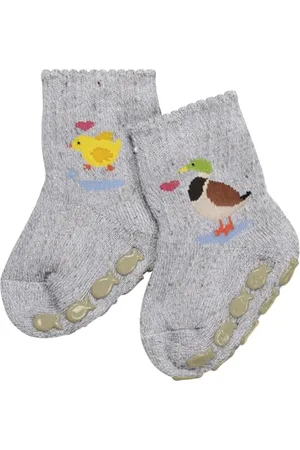 Falke Uniseks - niemowlęta Kapcie Baby Duckling B Hp bawełna z wypustkami na podeszwie 1 Para, , 62-68