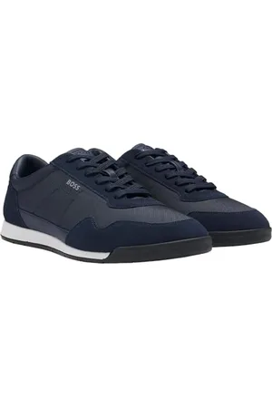 HUGO BOSS Titanium SL sdtxny męskie sneakersy z różnych materiałów z detalami ze skóry welurowej i sznurowaniem, , 41 EU