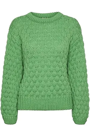 Y.A.S Bubba LS Knit Jersey S. Noos Punkt, Classic Zielony, M dla kobiet, , M