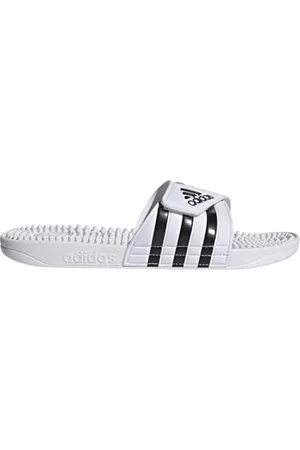 adidas Uniseks Adissage Slides, Cloud White/Core Black/Cloud White, 40.5 EU