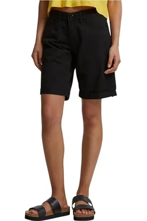 Urban classics Damskie szorty damskie z bawełny organicznej, bermudy, czarne, rozmiar 30, , 30