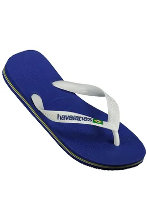 Havaianas Brasil Logo Sandały, Unisex - Dorośli - Niebieski - Granatowy, 39/40 EU