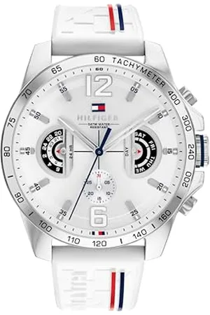 Tommy Hilfiger Męski analogowy zegarek kwarcowy z silikonowym paskiem 1710676