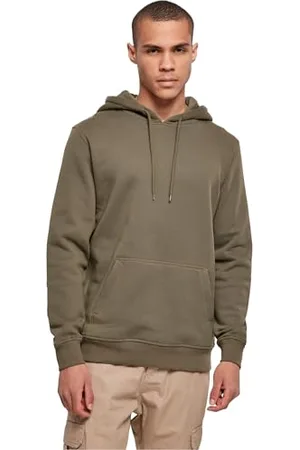 Build Your Brand Męska bluza z kapturem Organic Hoody, oliwkowa, S