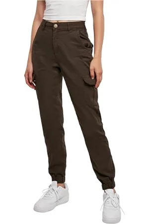 Urban classics Damskie spodnie cargo z wysokim stanem Spodnie Kobiety , , 50