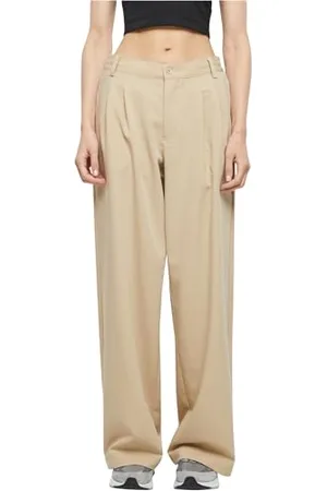 Urban classics Damskie spodnie damskie Ultra Wide Pleat-Ffront Pants 30, , 30