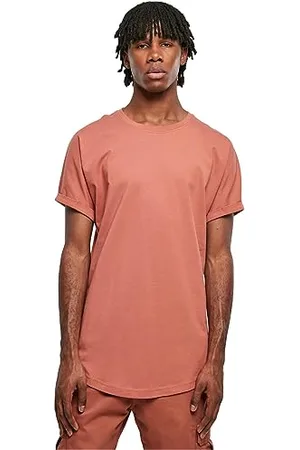 Urban classics Męski T-Shirt Long Shaped Turnup Tee, luźny T-shirt dla mężczyzn, długi krój, dostępny w wielu kolorach, rozmiary XS-5XL, , S