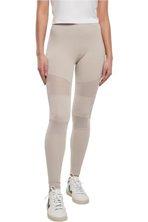 Urban classics Damskie legginsy z wstawkami z siateczki, legginsy Ladies Tech Mesh dostępne w wielu wariantach kolorystycznych, rozmiarach XS - 5XL, , XXL