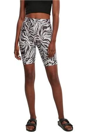 Urban classics Damskie spodenki do jogi Soft AOP Cycle, czarne, XL