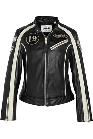 Schott NYC Damska kurtka motocyklowa z odznaką schott, LCWINDIANA, , L