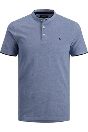JACK & JONES Jjepaulos Mao Polo Ss Noos męska koszulka polo, Bright kobalt, L