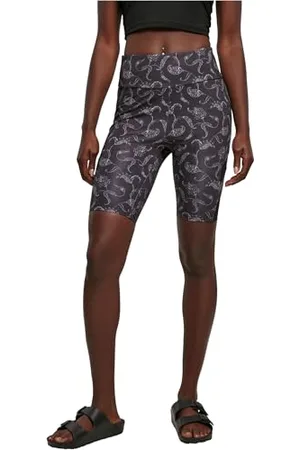 Urban classics Damskie szorty damskie z wysokim stanem Tech Mesh AOP Cycle, , XL