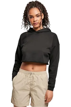 Urban classics Ladies Oversized Cropped Hoody Bluza z kapturem Kobiety , , M
