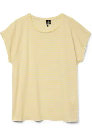 VERO MODA Vmava Ss Top Stripe Ga JRS Noos damskie, , L