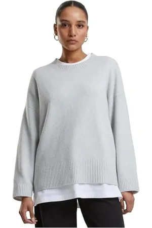 Urban classics Damski sweter damski, miękki, oversize, bardzo miękki, rozmiary XS-5XL, , 5XL