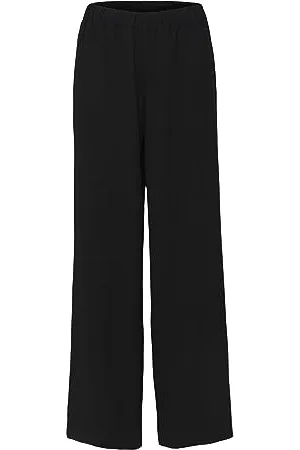 SELECTED Spodnie damskie SELECTED z szerokimi nogawkami, z elastycznym pasem, w stylu Marlene, model SLFINNI-RELAXED, typu culotte, palazzo, Colours: , Size:36