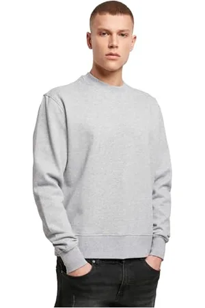 Build Your Brand Męska bluza premium oversize, sweter z okrągłym dekoltem, dostępny w 3 kolorach, rozmiary S - XXL, , L