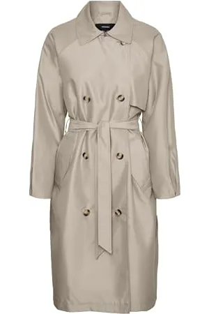 VERO MODA VMDOREENSOFFY Long ENT trencz damski, z owsianką, S (DE), , S
