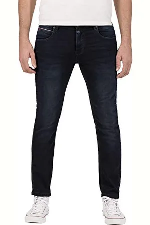 Timezone Męskie dżinsy Slim Scotttz Skinny, niebieski (Dark Navy Wash 3500), 29W / 32L