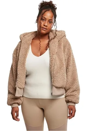 Urban classics Damska kurtka damska typu Sherpa, oversize, kurtka, , 5XL