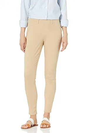 Amazon Damskie jeansy z dzianiny typu pull-on (dostępne w dużych rozmiarach), khaki brązowe, XS