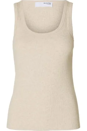 SELECTED Slfanna U-Neck Tank Top Noos, , M