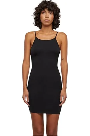 Urban classics Damska sukienka ze stretchu, z dżerseju, slim, , XS