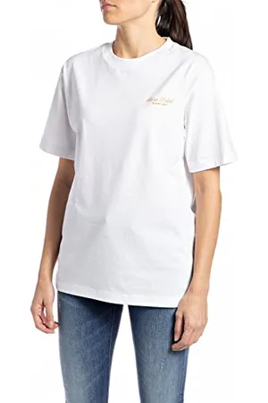 Replay Damski T-shirt W3698A, 011 biały, M