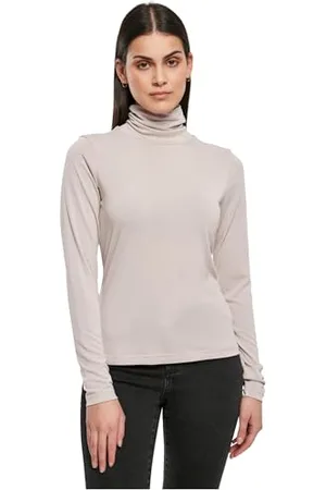 Urban classics Damska koszulka z długim rękawem z modalu, , XS