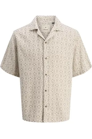 JACK & JONES Jprbluvincent Print Resort S/S Shirt Sn, , XL
