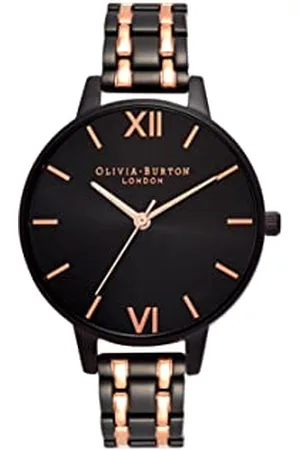 Olivia Burton Analogowy Zegarek Kwarcowy dla Kobiet z Bransoletą ze Stali Nierdzewnej w Kolorze Różowego Złota, OB16EN09