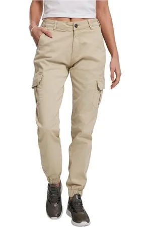 Urban classics Damskie spodnie cargo z wysokim stanem Spodnie Kobiety , , 30
