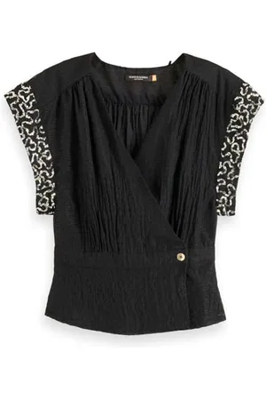 Scotch&Soda Damska bluzka z krótkim rękawem, , 36