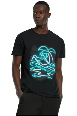Mister Tee Męski T-shirt Palm Sneaker Tee, T-shirt z nadrukiem, krój regularny, rozmiary XS - 5XL, , XS
