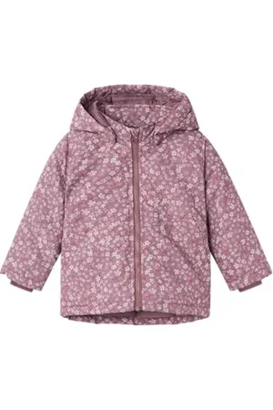 NAME IT Dziecięca kurtka NBFMAXI AOP krótka kurtka, liliowa, 56, , 56 cm